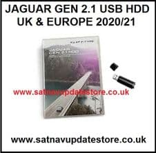 JAGUAR "F" TYPE, XF, XJ, 2020/21 USB GEN2.1 HDD UK & EUROPE NAVIGATION MAP UPDATE.
