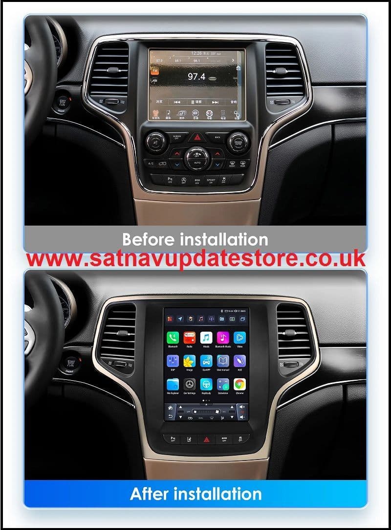 Jeep Grand Cherokee (2014+) Android car radio Apple CarPlay