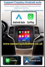 Jeep Grand Cherokee 2014/22 4G TELSA STYLE  Multimedia Stereo, Navigation GPS , Radio 9.7“ Screen