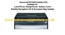 KENWOOD KNA-DV3200 2021/22, DVD UK & EUROPEAN NAVIGATION MAP UPDATES.