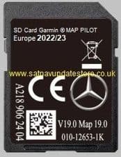 MERCEDES 2022/23 STAR 1 v19 GARMIN MAP PILOT SATELLITE NAVIGATION SD CARD EUROPE.