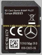 MERCEDES 2022/23 STAR 1 v19 GARMIN MAP PILOT SATELLITE NAVIGATION SD CARD EUROPE.