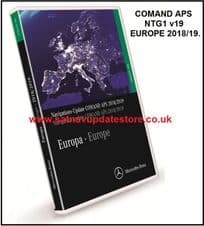 MERCEDES NTG1 v19 2018/19 EUROPE SATELLITE NAVIGATION UPDATE DISC
