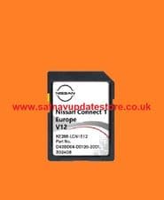 NISSAN CONNECT 1 SD CARD, LCN1 2022v12 EUROPE