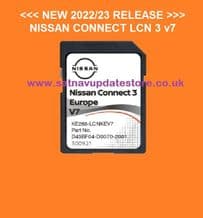 NISSAN CONNECT 3 2022/23 SD CARD LCN3 v7 EUROPE.