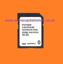 RENAULT Tom Tom LIVE CARMINAT 2021 10.65 NAVIGATION SD CARD EUROPE