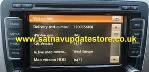 RNS 510 - 5238 / 5274 / 6276  FIRMWARE UPDATE FOR RNS510 NAVIGATION UNITS