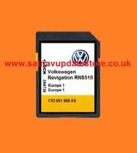 RNS510  SD CARD (& CD INSTALLER.)  SATELLITE NAVIGATION  UPDATE 2021