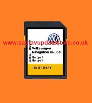 RNS510  SD CARD (& CD INSTALLER.)  SATELLITE NAVIGATION  UPDATE 2021