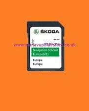 SKODA NAVIGATION 2020/21 MIB1 ( GEN 1 ) SD CARD EUROPE.
