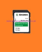 SKODA NAVIGATION 2020/21 V1 MIB1 ( GEN 1 ) SD CARD EUROPE.