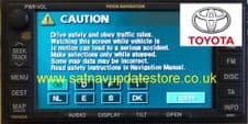 TOYOTA E21(E1B) 2015/16 WESTERN EUROPE SATELLITE NAVIGATION UPDATE DISC