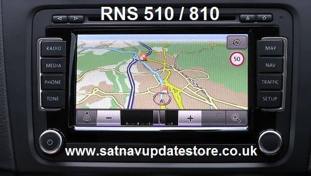 VOLKSWAGEN SEAT SKODA RNS 510 / 810 2020 v17 EUROPEAN SATELLITE ...