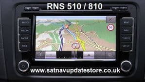 VOLKSWAGEN , SEAT , SKODA , RNS 510 / 810 2020 v17 EUROPEAN SATELLITE NAVIGATION MAP UPDATE SET.