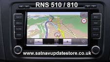 VOLKSWAGEN , SEAT , SKODA , RNS 510 / 810 2020 v17 EUROPEAN SATELLITE NAVIGATION MAP UPDATE SET.