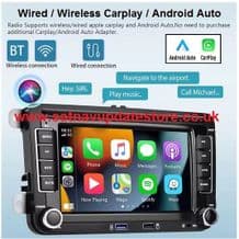 VW CARPLAY / ANDROID AUTO 7" GPS NAV, MULTIMEDIA, WIFI, RADIO, ( RNS510/810 ) FOR VW, SEAT & SKODA