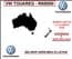VW TOUAREG RNS 850 NAVIGATION MAP UPDATE - NORTH AMERICA, CANADA,MEXICO / AUSTRALIA, NZ  / S AFRICA.