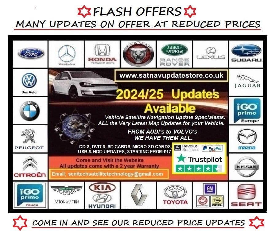 KIA / HYUNDAI 07/2025 GEN 1 UK & EUROPE USB SATELLITE NAVIGATION MAP UPDATE