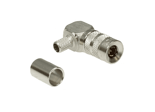 1.0/2.3 Right Angled Crimp Plug RA7000, ST121, 0.6/2.8
