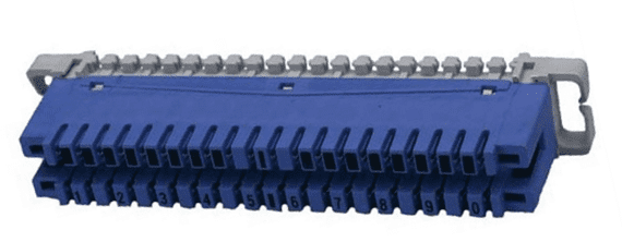 237A 10 pair Disconnect Strip (blue/grey)