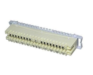 237A 10 pair Disconnect Strip (cream/grey)
