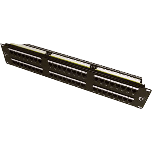 48 Port 2U Cat6 UTP Rear Punchdown Patch Panel with Marking