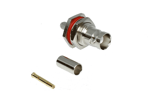 BNC Bulkhead Crimp Jack RG58 / LMR195