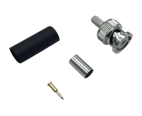 BNC Crimp Plug RG58, LMR195 (solder pin)