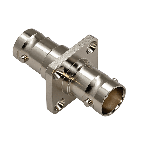 BNC Jack/ Jack Adaptor 4 Hole Square Flange (18.5/12.7/3.0) 50-ohm