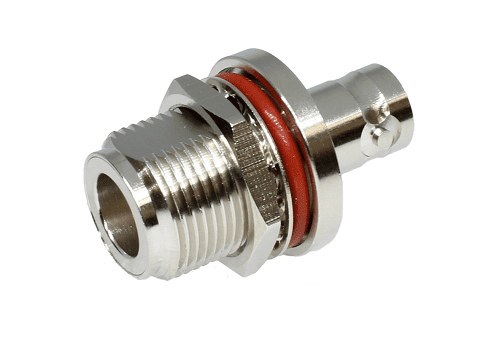BNC Jack - N Type Jack Bulkhead (50 ohm)