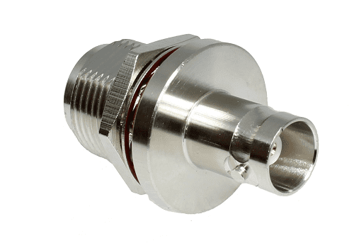 BNC Jack - N Type Jack Bulkhead (50 ohm)