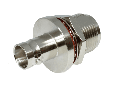 BNC Jack - N Type Jack Bulkhead (50 ohm)