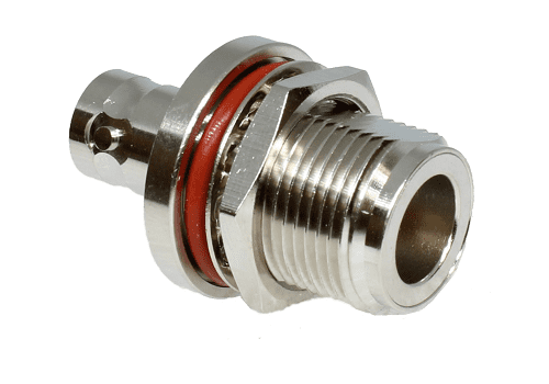 BNC Jack - N Type Jack Bulkhead (50 ohm)