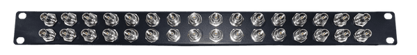 BNC Patch Panel 32 Port Black 1U (50ohm Metal Connectors)