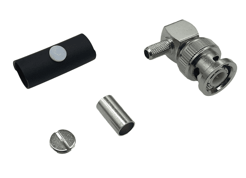 BNC Right-Angled Crimp Plug RG58.