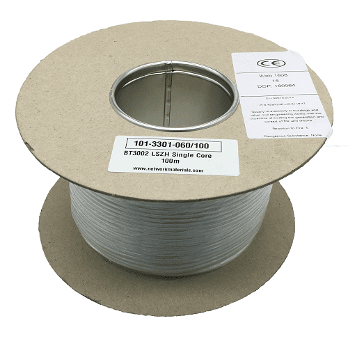 BT3002 Single Core LSZH 100m Drum