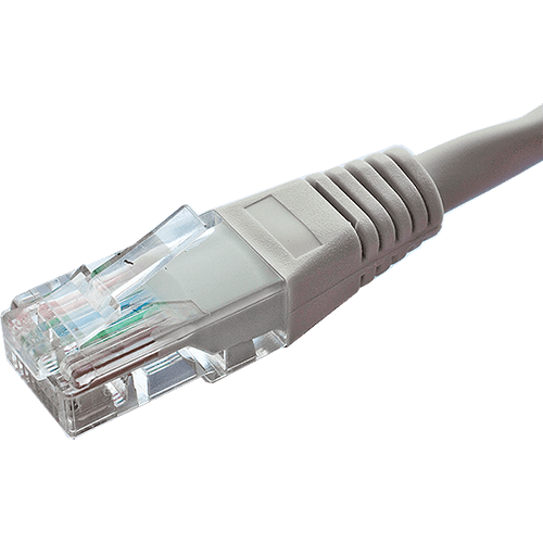 Cat5e 24 AWG Flush Moulded Patch Lead Grey 3m
