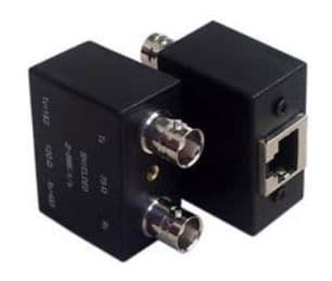 Dual Female BNC to RJ45 Balun Adaptor