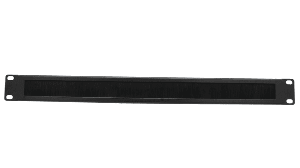 Letterbox Brush Strip Panel Black 1U