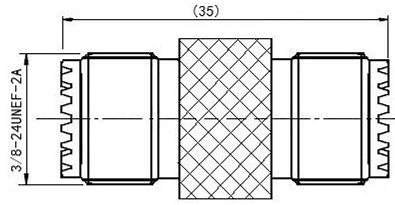 Mini UHF Jack to Jack Adaptor.