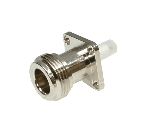 N Type 4 Hole Flange Panel Socket