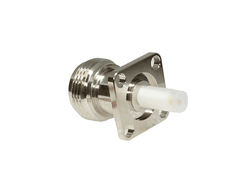N Type 4 Hole Flange Panel Socket