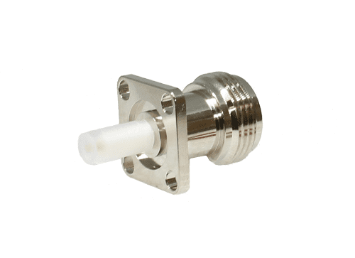 N Type 4 Hole Flange Panel Socket