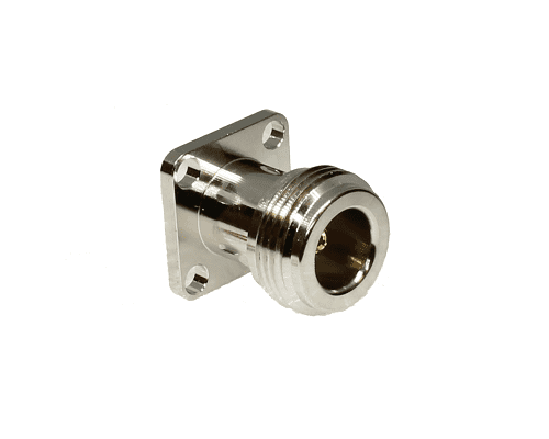 N Type 4 Hole Flange Panel Socket