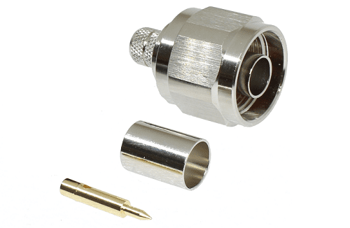 N Type Crimp Plug LMR300 Hex Coupling