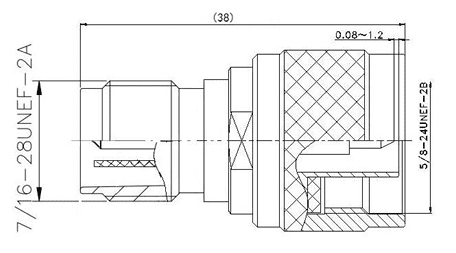 N Type Male - TNC-RP Female.