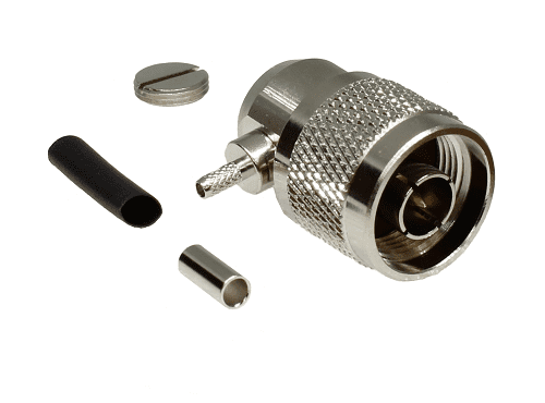 N Type Right-Angled Crimp Plug RG174, RG316, LMR100