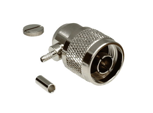 N Type Right-Angled Crimp Plug RG174, RG316, LMR100