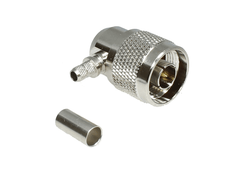 N Type Right-Angled Crimp Plug RG58, LMR195