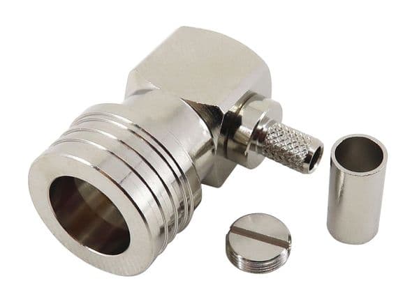 QN Right-Angle Crimp Plug RG58